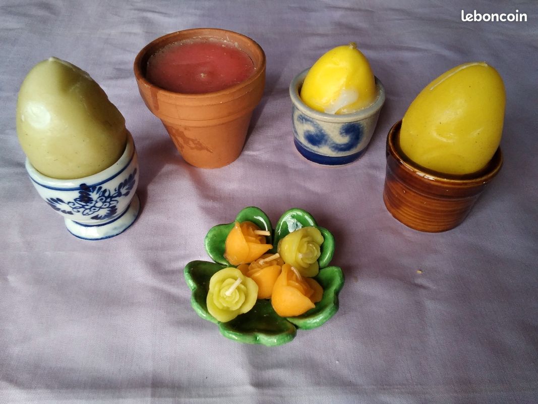 Bougies décoratives et leur support /Neuf (image 1)