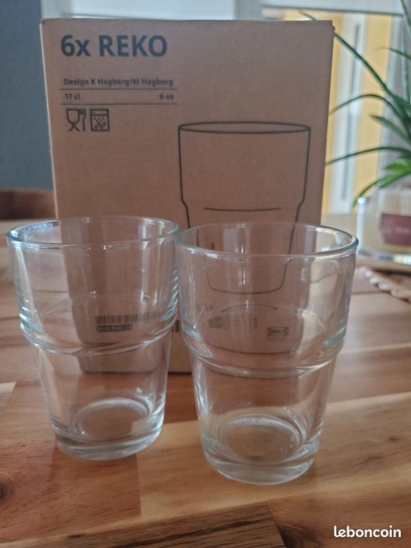 Lot 90 verres REKO IKEA (image 1)