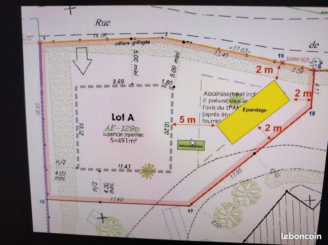 Terrain 491 m² · à Saint-Féliu-d'Avall · 491 m² · 119 000 €