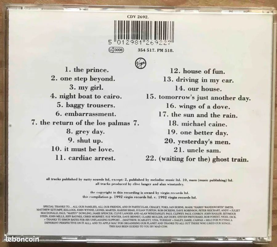 ♥🎼CD🇬🇧 Madness (Divine) ✷1992 (image 3)