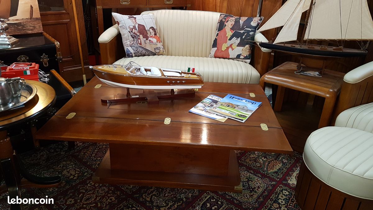 Table basse de salon de style marine (image 2)