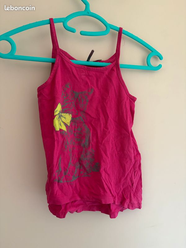 Débardeur Fille New Look Rose Néon Taille 14-15 Ans – Polyester, Stretch