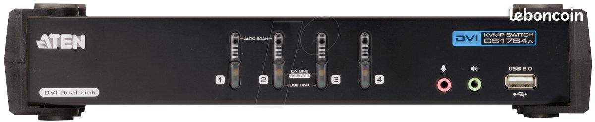 Commutateur écran clavier souris USB / DVI ATEN CS1784A (image 4)