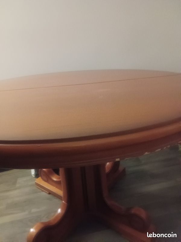 Table ronde avec rallonge (image 1)