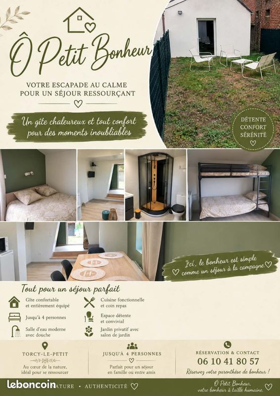 Maison 2 pièces 37 m² · à Torcy-le-Petit · 37 m² · 500 €/mois