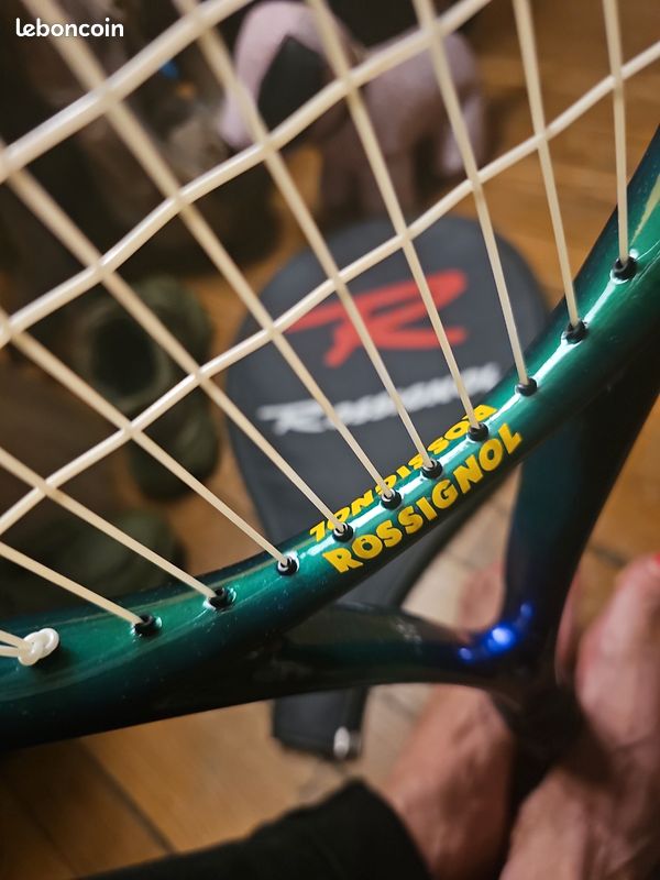 Raquette Tennis Vintage Rossignol Concorde – Taille 4 5/8L (5L) – Bleue – Fabriquée USA