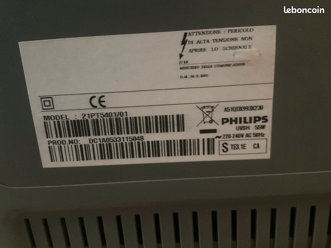 TV Philips 21PT5401/01Cathodique (image 8)