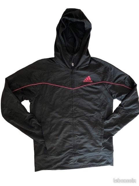 Veste de sport à capuche Noire Femme ADIDAS taille L (image 1)