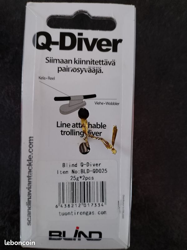 Pêche lot de 2 plombs Q-Diver Blind 25g (image 2)