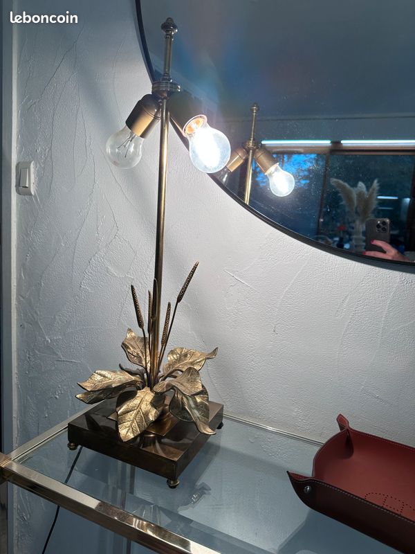 Lampe laiton attribuée à Maison Charles (image 8)