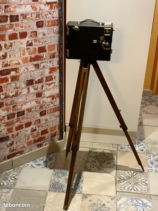 Appareil photo vintage + trepied bois (image 5)