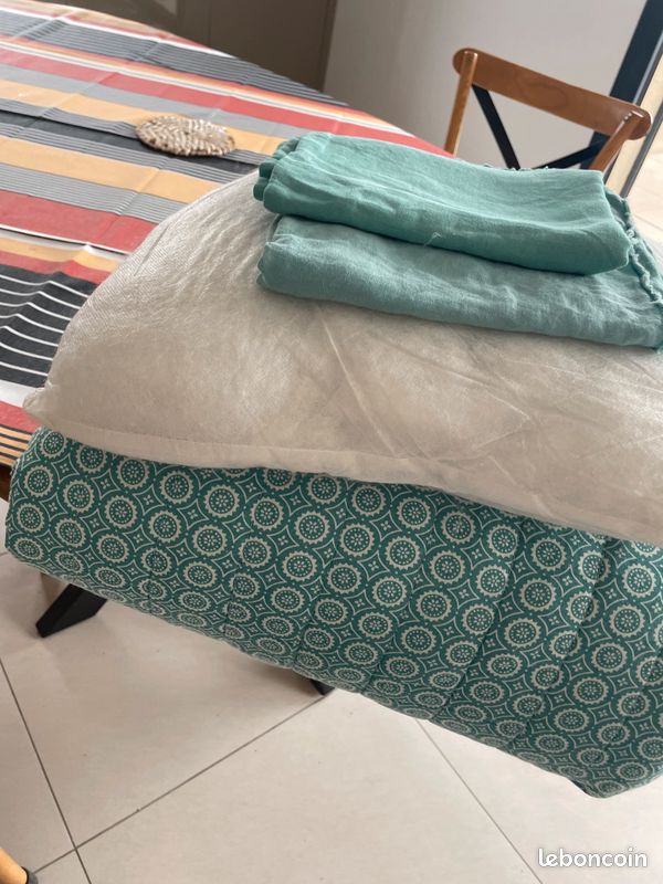 Boutis Et 2 Housses De Coussin Assorties - Vivaraise - King Size - Coton Multicolore