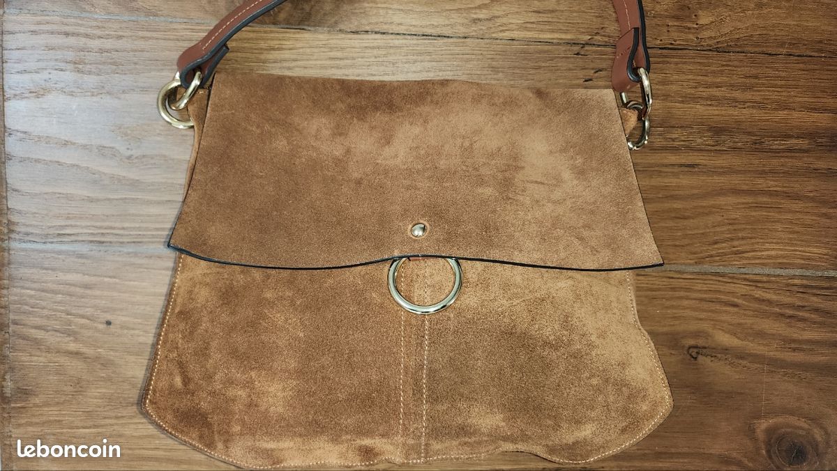 Sac À Main En Cuir Marron Gancini Salvatore Ferragamo Authentique