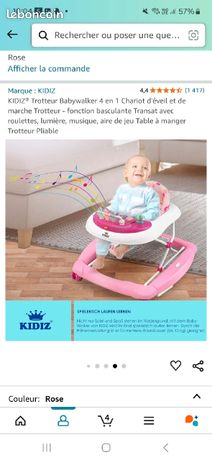 Trotteur Babywalker en Chariot d'éveil et de marche Trotteur