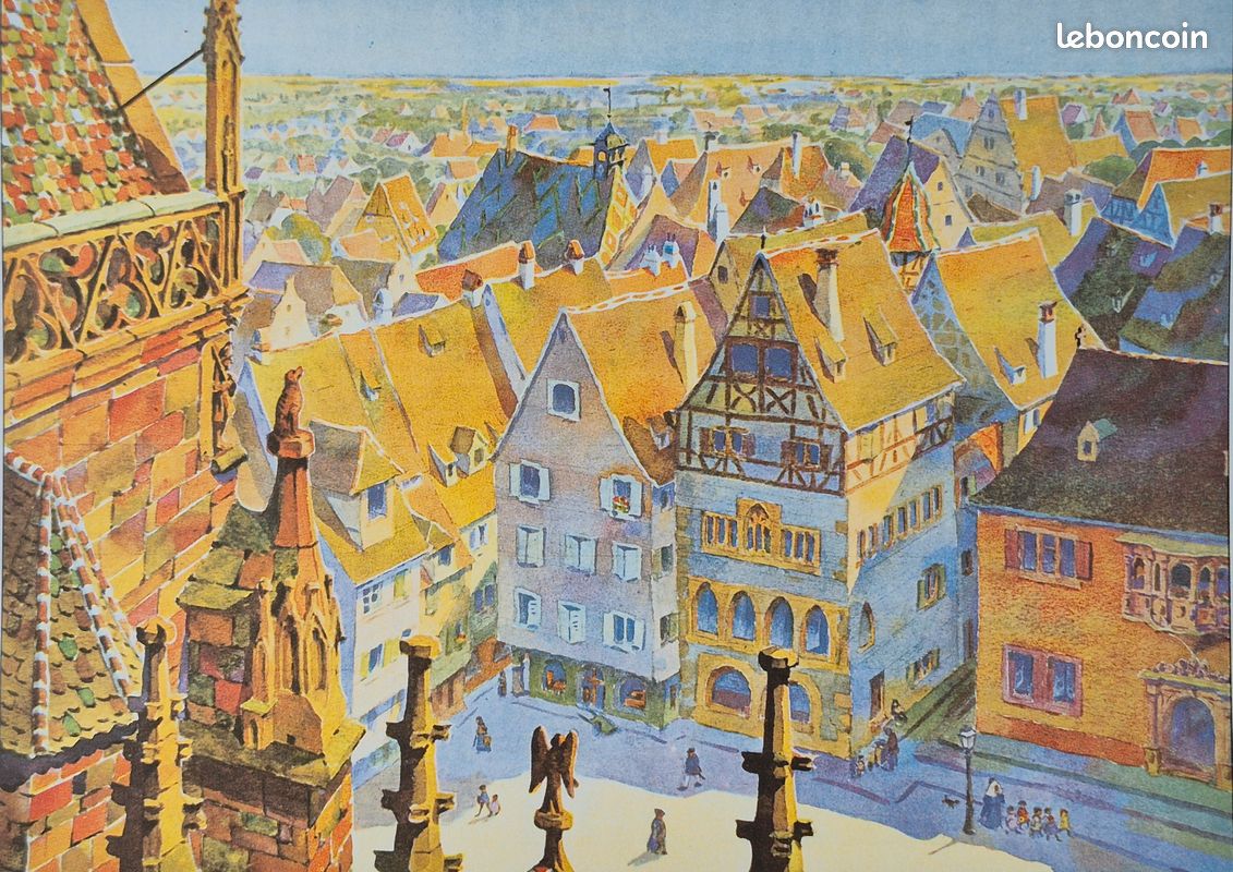 Livre COLMAR EN FRANCE 110 Aquarelles, Dessins, Eaux-Fortes par HANSI - Etat comme NEUF ( Carlos Fischer Alsace Alsatia ) (image 6)