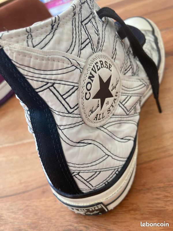 Converse noires et blanches 37 (image 3)