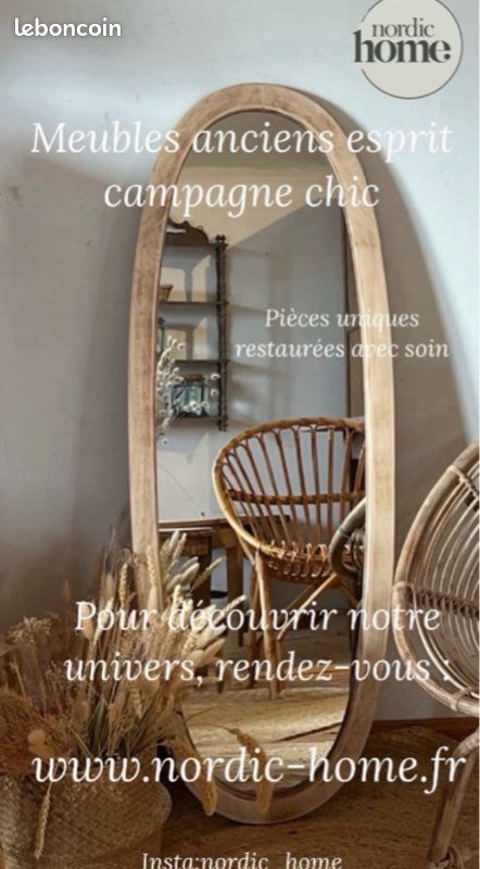 Meubles anciens rénovés en bois brut : commode buffet meuble tv table armoire bibliothèque vaisselier chevet .. (image 5)
