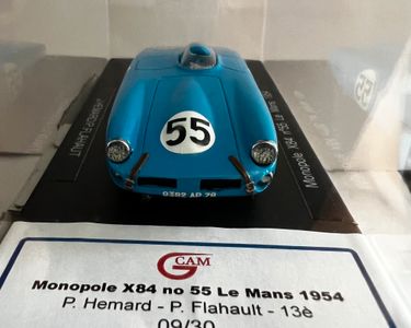 Panhard Dyna X84 57 24 Heures du Mans 1950 Spark S5209 - Miniatures