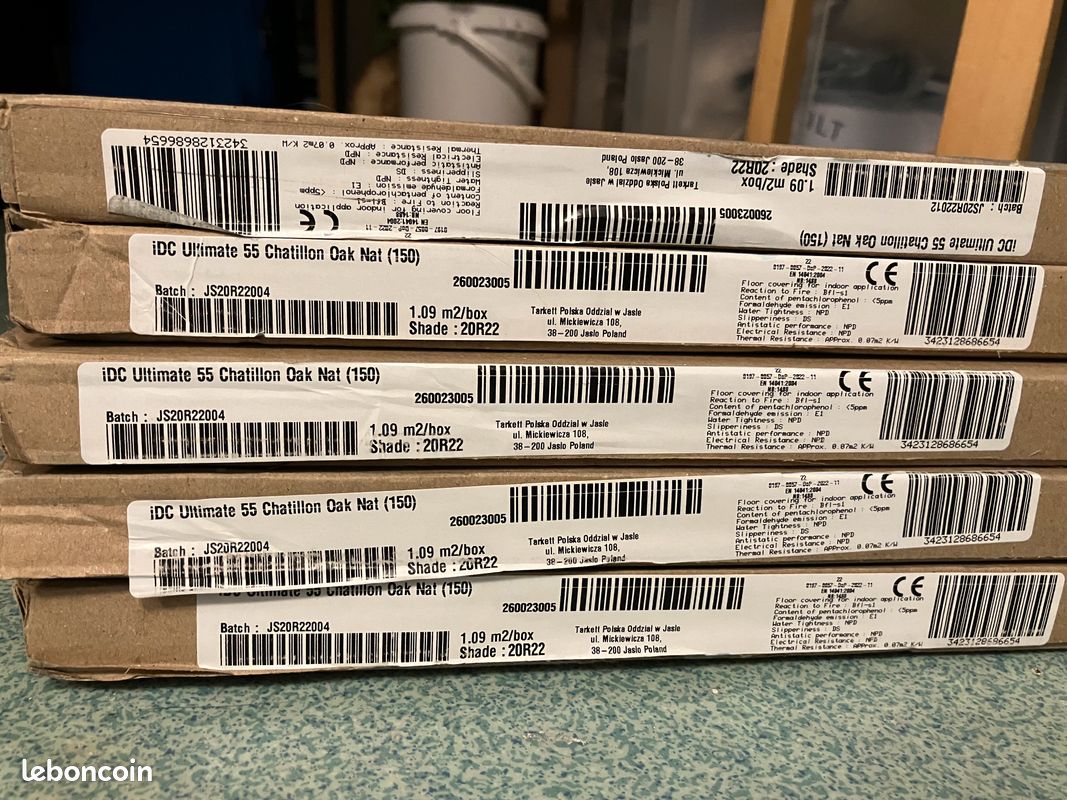 Lot de 5 Paquets de lames vynile Tarkett Chatillon Oak Natural (image 5)