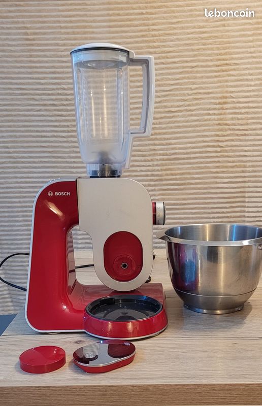 Bosch MUM58720 Robot pâtissier, Acier inoxydable, 1000 W, 3,9 litres, Acier inoxydable et plastique, 7 vitesses, Gris/Rouge à partir de 229,52 € (juin 2026 Bosch MUM58720 Robot pâtissier, Acier inoxydable, 1000 W, 3,9 litres, Acier inoxydable et plastique, 7 vitesses, Gris/Rouge à partir de 229,52 € (juin 2026