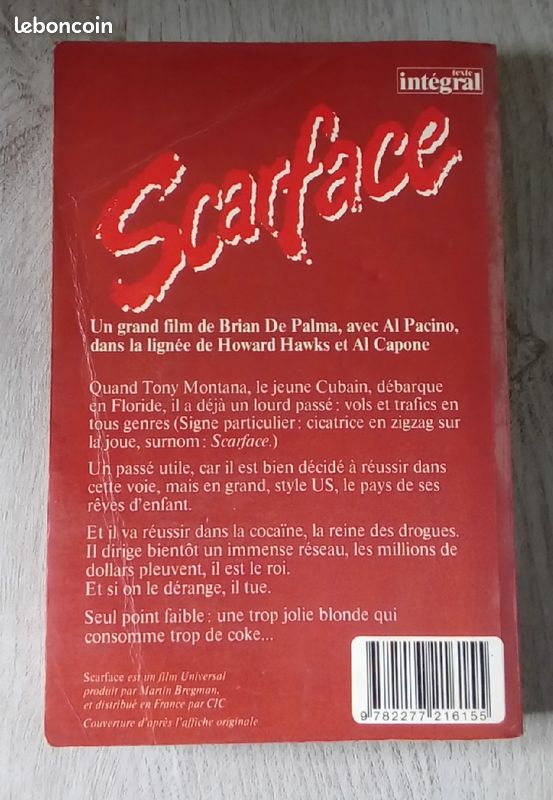 Livre Scarface de Paul Monette (image 2)