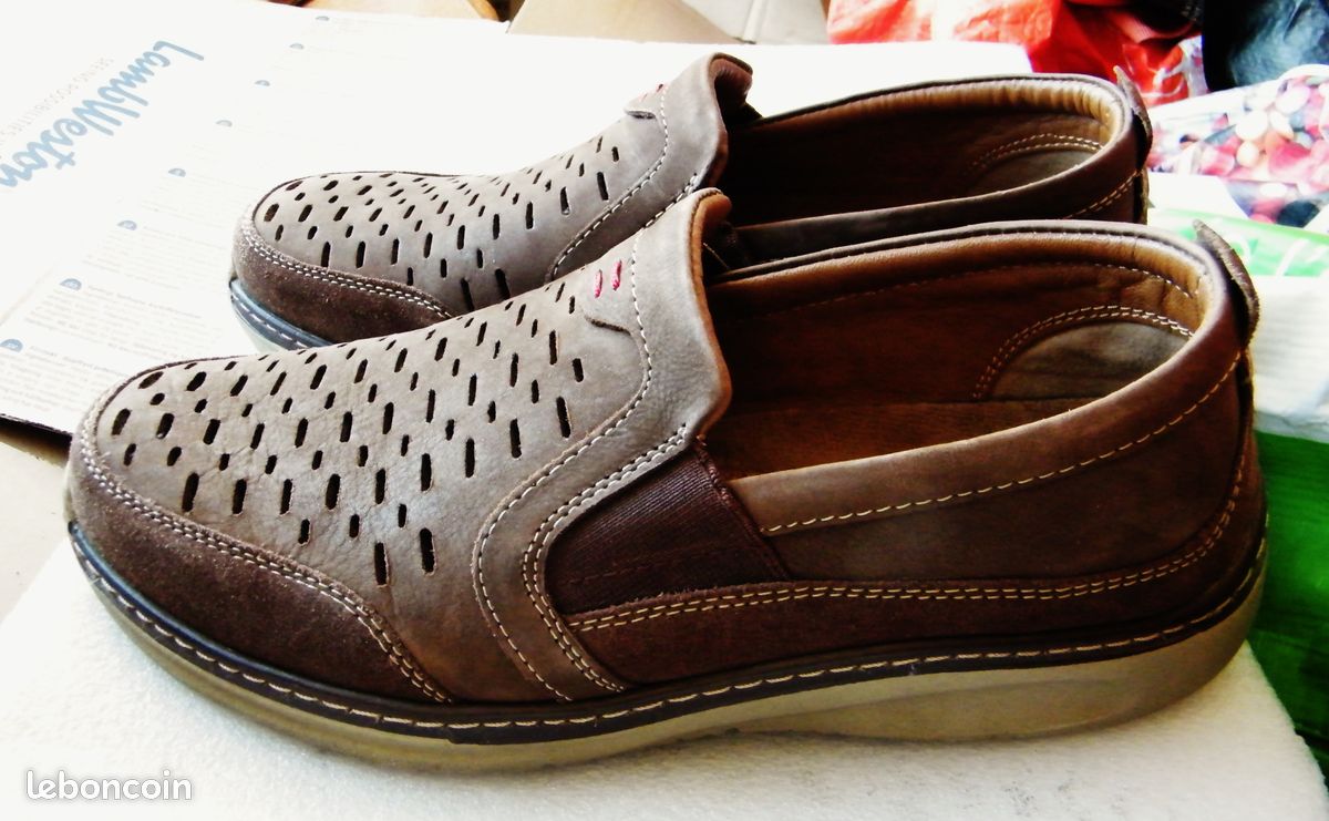 Chaussures mocassins en cuir marron ara tbe 42 homme (image 4)