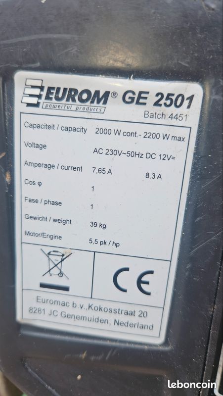 Groupe électrogène EUROM (image 7)