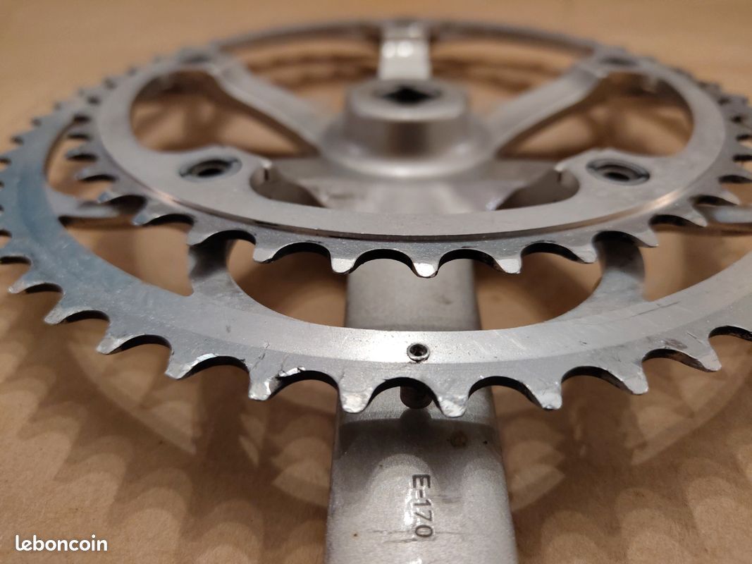 Pédalier Campagnolo Victory Double - 52/42 Dents - 170 Mm - Vintage Italie - Occasion