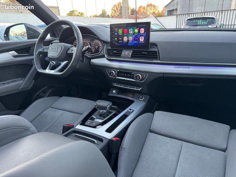 Audi Q5 2.0 E-Hybrid 367 ch Quattro S-Line S-Tronic 7 entretien Audi toit ouvrant, gps, cuir, caméra 360, Apple CarPlay garantie Audi (image 3)