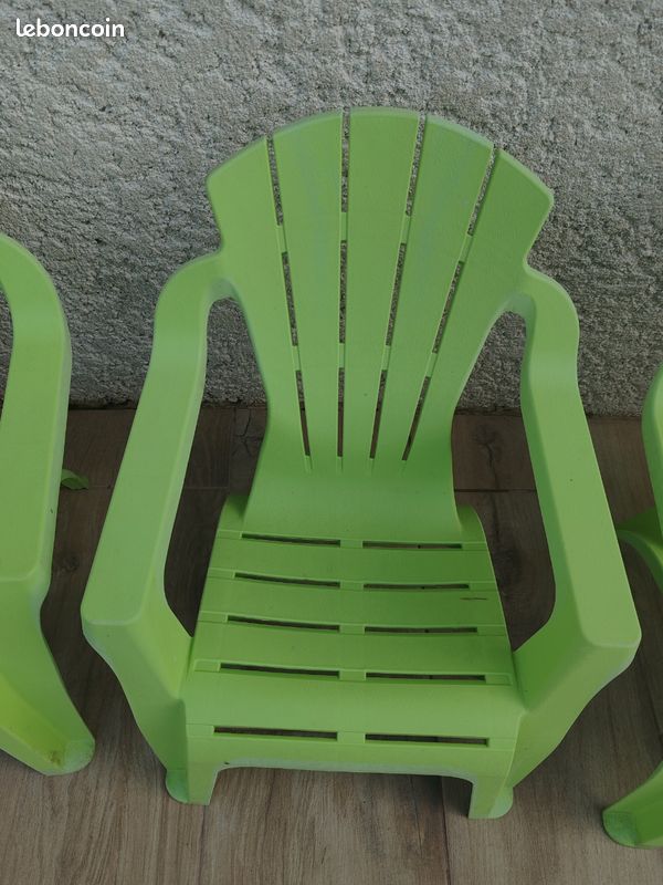 Lot de 4 petites chaises de jardin (image 3)