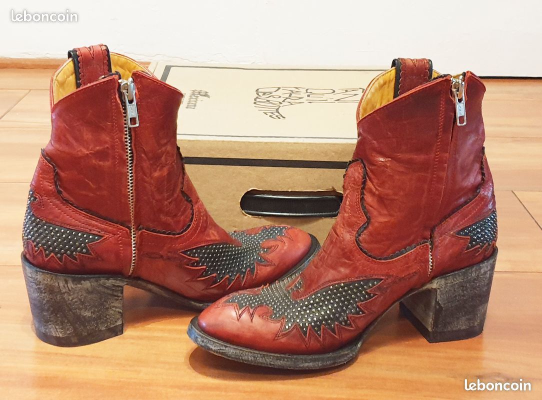 Nuage Rouge Chaussures Mexicana Pour Femme Boots Mexicana Femme