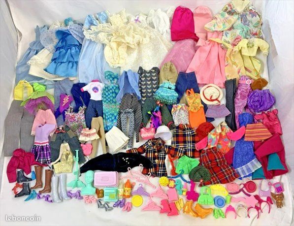 Barbie Clone Poupées Mannequins Lot Vêtements Accessoires Collection Vintage Années 80 90 (image 1)