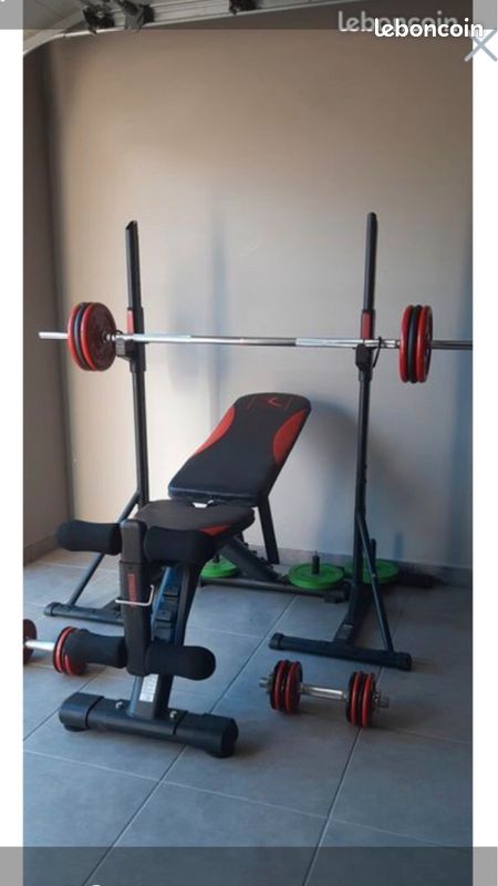 Banc / Rack Domyos + kit 50kg musculation (image 2)
