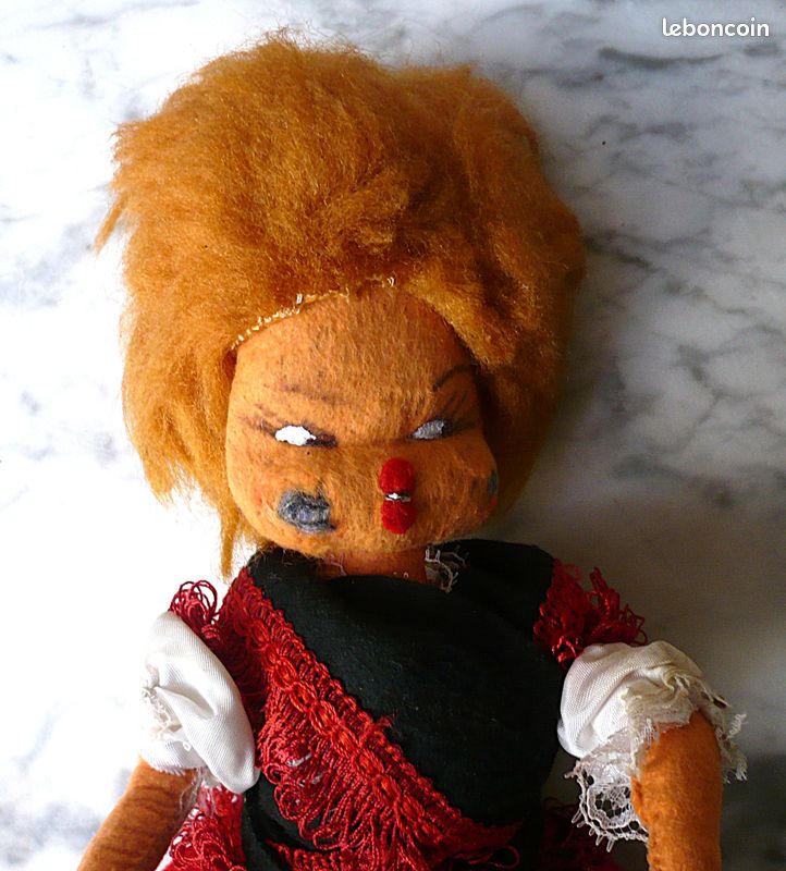 Ancienne Poupée Doll 43 Cm - Raynal Ou Lenci ? - France - Bon État