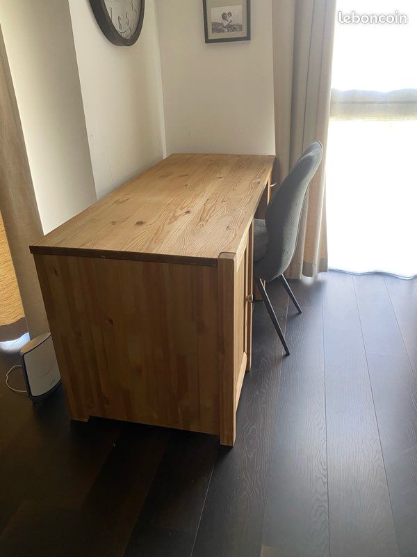 Bureau bois massif cocktail scandinave (image 3)