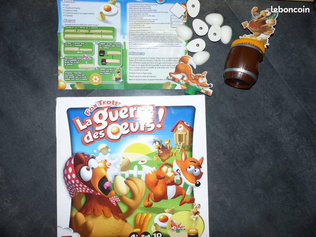 Jeu "LA GUERRE DES OEUFS", marque "Asmodée" (Lalole33) (image 2)