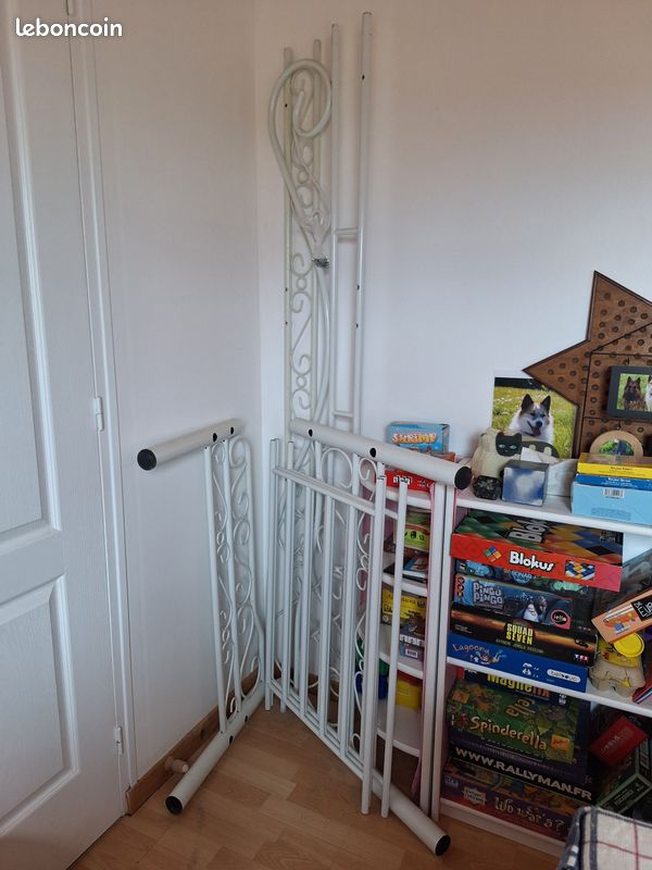 Lit 1 personne + chevet + matelas (image 3)