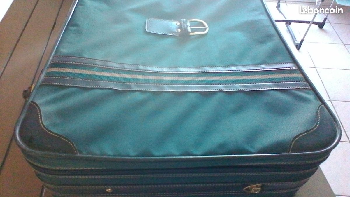 2 valises vertes en toile goldenman (image 10)