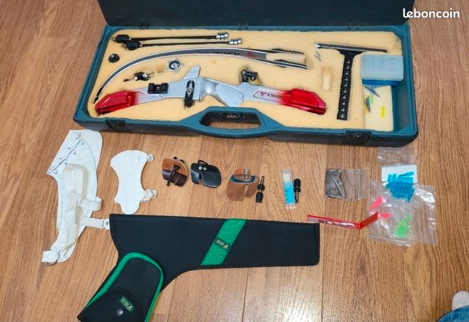 SinoArt Kit de tir à l'arc recourbé en métal de 167,6 cm pour