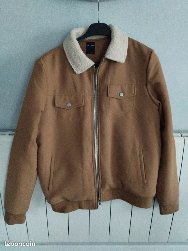 Veste blouson homme col sherpa neuf Vêtements