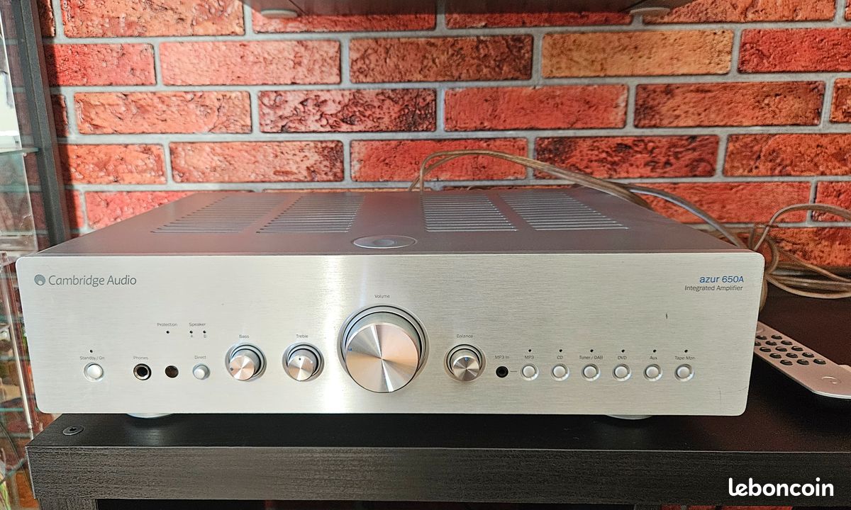 CAMBRIDGE AUDIO AZUR 650A-Stereo Integrated Amplifier; RARE Black with