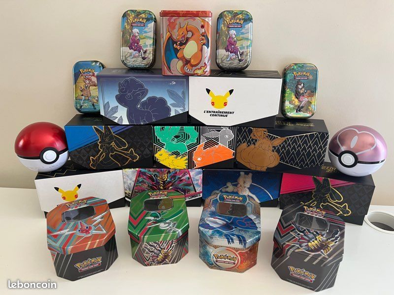 Lot de 200 cartes Pokémon + boîte de rangement (différents modèles) lire l’annonce PETIT PRIX (image 5)