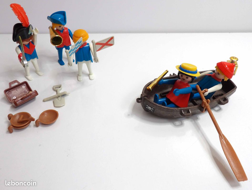 Playmobil Vintage 1978 - Bateau De Plaisance 3540 Avec 3551 Et 3539 - Complet Et Très Bon État