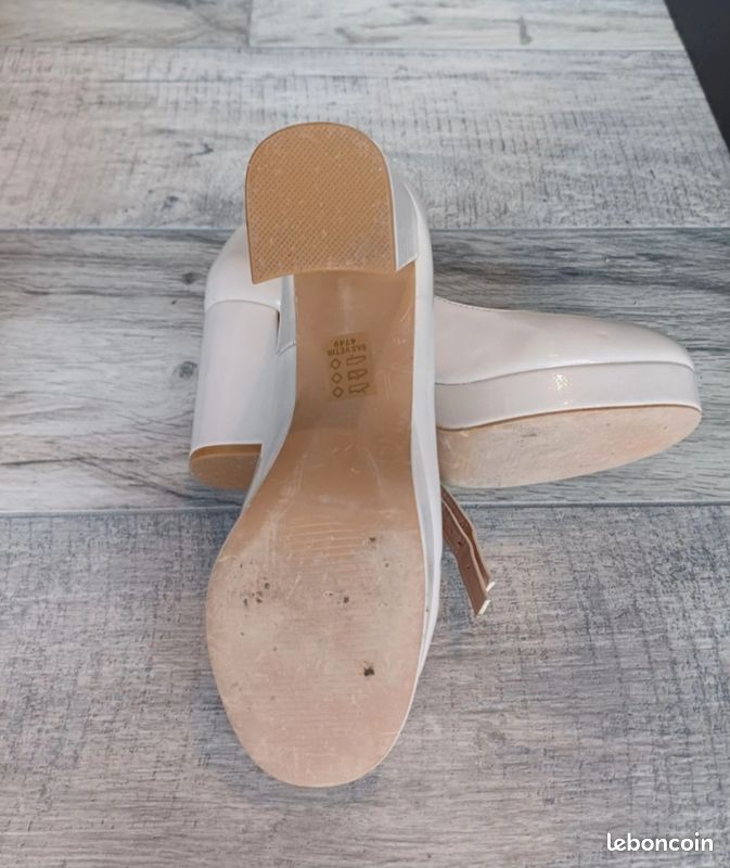 Chaussures à talon rose Gémo 39 (image 4)