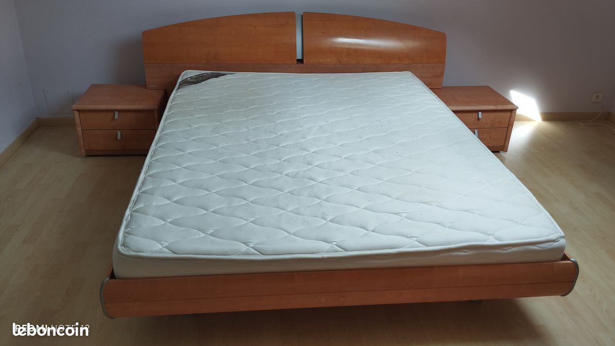 Lit Gautier 160x200 avec sommiers réglables + matelas (image 1)