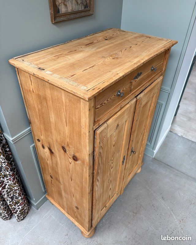 Buffet haut ancien campagne chic (rénové) (image 9)