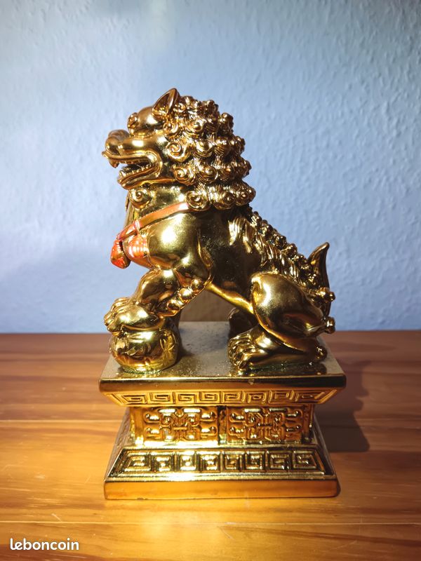 Chien / Lion Fu / Foo en résine (image 2)