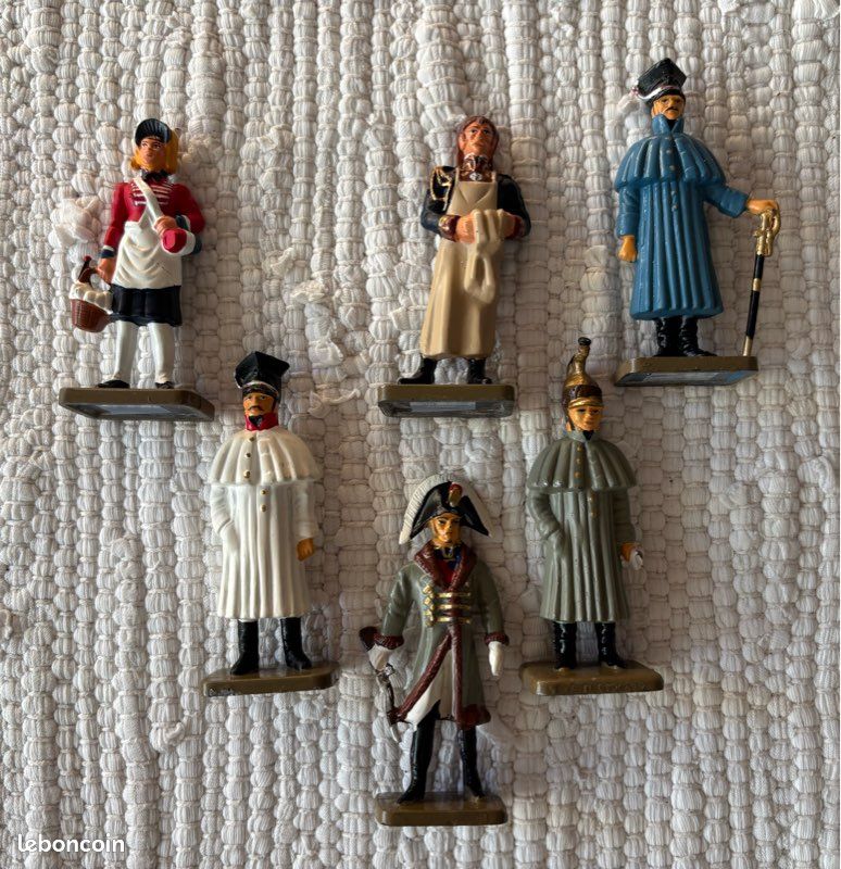 Lot figurines en plomb, Napoléon, Zidane, Chevalier - Collection