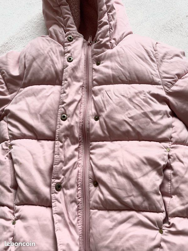 Blouson fille 8 ans rose poudré kiabi 5 (image 6)