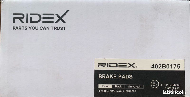 Plaquettes de freins RIDEX 402B0175 (image 1)